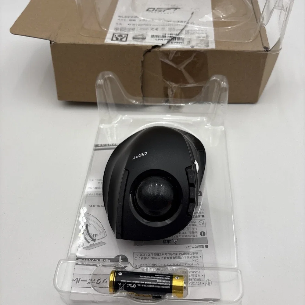 Elecom Deft Wireless Trackball Mouse M-DT2DRBK DT1DR Black